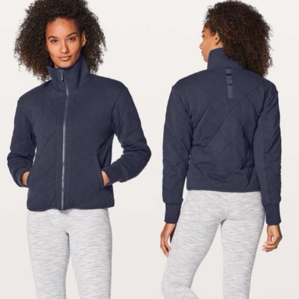 LULULEMON Forever Warm Reversible Quilted Jacket Midnight Navy